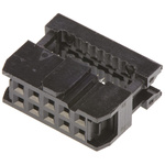 Amphenol ICC 10-Way IDC Connector Socket for Cable Mount, 2-Row