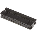 Amphenol ICC 30-Way IDC Connector Socket for Cable Mount, 2-Row