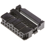 Amphenol ICC 16-Way IDC Connector Socket for Cable Mount, 2-Row