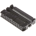 Amphenol ICC 24-Way IDC Connector Socket for Cable Mount, 2-Row