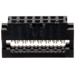 Amphenol FCI 14-Way IDC Connector Socket for Cable Mount, 2-Row