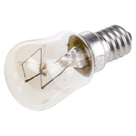 25 W GE GLS Incandescent Light Bulb, E14, 230 V ac Clear Pygmy