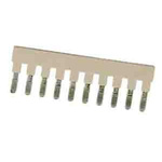 RS PRO Jumper Male Straight Beige Jumper Link 10 Way 1 Row 6.1mm Pitch