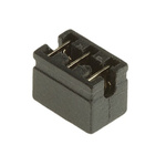 RS PRO Shorting Link Female Straight Black Open Top 3 Way 1 Row 2.54mm Pitch