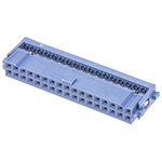 TE Connectivity AMP-LATCH 609 Series 2.54mm Pitch Right Angle Cable Mount IDC Connector, Socket, 34 Way, 2 Row