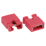 ASSMANN WSW Jumper Female Straight Red Open Top 2 Way 1 Row 2.54mm Pitch