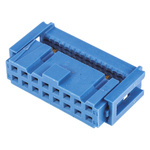 TE Connectivity 16-Way IDC Connector Socket for Cable Mount, 2-Row