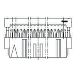 TE Connectivity 26-Way IDC Connector Socket for Cable Mount, 2-Row