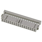 TE Connectivity 34-Way IDC Connector Socket for Cable Mount, 2-Row