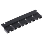 TE Connectivity, AMPMODU Shunt Female Straight Black Open Top 2 Way 1 Row 5.08mm Pitch