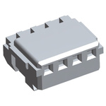 TE Connectivity 4-Way IDC Connector Socket for Cable Mount, 1-Row