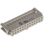 HARTING 26-Way IDC Connector Socket for Cable Mount, 2-Row