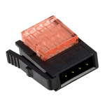 3M 4-Way IDC Connector Plug for Cable Mount, 1-Row