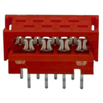 TE Connectivity 8-Way IDC Connector Plug for Cable Mount, 2-Row