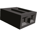 TE Connectivity Shunt Female Straight Black Open Top 2 Way 1 Row 2.54mm Pitch