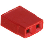 HARWIN Jumper Female Straight Red Open Top 2 Way 1 Row 2.54mm Pitch