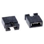 Wurth Elektronik Jumper Female Straight Black Open Top 2 Way 1 Row 2.54mm Pitch
