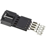 TE Connectivity 4-Way IDC Connector Plug for Cable Mount, 1-Row