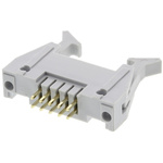 RS PRO Straight Through Hole PCB Header, 10 Contact(s), 2.54mm Pitch, Shrouded