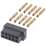 HARWIN Datamate Connector Kit Containing 10 way DIL Female Shell, Crimps