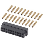 HARWIN Datamate Connector Kit Containing 20 way DIL Female Shell, Crimps