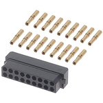 HARWIN Datamate Connector Kit Containing 18 way DIL Female Shell, Crimps