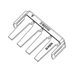 Molex Terminal Position Assurance for use with "Covers the requirements for the application of Mega-Fit 5.70 mm pitch