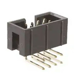 RS PRO Right Angle PCB Header, 8 Contact(s), 2.54mm Pitch, 2 Row(s), Shrouded