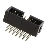 RS PRO Right Angle PCB Header, 14 Contact(s), 2.54mm Pitch, 2 Row(s), Shrouded