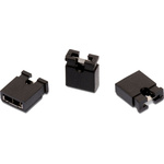 Wurth Elektronik, WR-PHD Jumper Female Straight Black Jumper 3 Way 1 Row 2.54mm Pitch