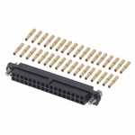 HARWIN M80-461 Connector Kit Containing 34 x Barrel Crimp Contacts Loose, Housing With Hexagonal Slotted Jackscrews