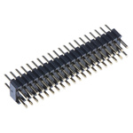 RS PRO Straight Through Hole Pin Header, 40 Contact(s), 1.27mm Pitch, 2 Row(s), Unshrouded