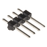 RS PRO Straight Through Hole Pin Header, 4 Contact(s), 2.54mm Pitch, 1 Row(s), Unshrouded