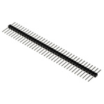 RS PRO Straight Through Hole Pin Header, 36 Contact(s), 2.54mm Pitch, 1 Row(s), Unshrouded