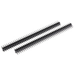 RS PRO Straight Through Hole Pin Header, 72 Contact(s), 2.54mm Pitch, 2 Row(s), Unshrouded