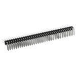 RS PRO Right Angle Through Hole Pin Header, 72 Contact(s), 2.54mm Pitch, 2 Row(s), Unshrouded
