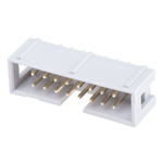 RS PRO Straight Through Hole PCB Header, 16 Contact(s), 2.54mm Pitch, 2 Row(s), Shrouded