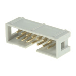 RS PRO Straight Through Hole PCB Header, 14 Contact(s), 2.54mm Pitch, 2 Row(s), Shrouded