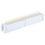RS PRO Straight Through Hole PCB Header, 40 Contact(s), 2.54mm Pitch, 2 Row(s), Shrouded