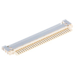JAE, FI-X 1mm Pitch 30 Way 1 Row Straight Cable Mount LVDS Connector, FCP Plug, Push In Termination