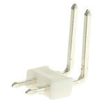 Molex KK 254 Series Right Angle Through Hole Pin Header, 2 Contact(s), 2.54mm Pitch, 1 Row(s), Unshrouded