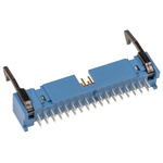 TE Connectivity AMP-LATCH Series Straight Through Hole PCB Header, 34 Contact(s), 2.54mm Pitch, 2 Row(s), Shrouded