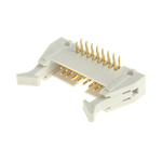 RS PRO Right Angle Through Hole PCB Header, 16 Contact(s), 2.54mm Pitch, 2 Row(s), Shrouded