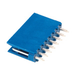 TE Connectivity AMPMODU HE14 Series Straight Through Hole PCB Header, 8 Contact(s), 2.54mm Pitch, 1 Row(s), Shrouded