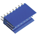 TE Connectivity AMPMODU HE14 Series Straight Through Hole PCB Header, 16 Contact(s), 2.54mm Pitch, 2 Row(s), Shrouded