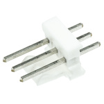 TE Connectivity MTA-100 Series Straight Through Hole Pin Header, 3 Contact(s), 2.54mm Pitch, 1 Row(s), Unshrouded