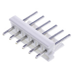 TE Connectivity MTA-100 Series Straight Through Hole Pin Header, 6 Contact(s), 2.54mm Pitch, 1 Row(s), Unshrouded