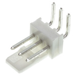 Molex KK 254 Series Right Angle Through Hole Pin Header, 3 Contact(s), 2.54mm Pitch, 1 Row(s), Unshrouded