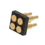 RS PRO Straight Through Hole PCB Connector, 4 Contact(s), 2.54mm Pitch, 2 Row(s), Unshrouded