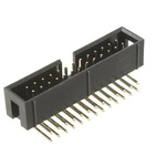 RS PRO Right Angle PCB Header, 26 Contact(s), 2.54mm Pitch, 2 Row(s), Shrouded